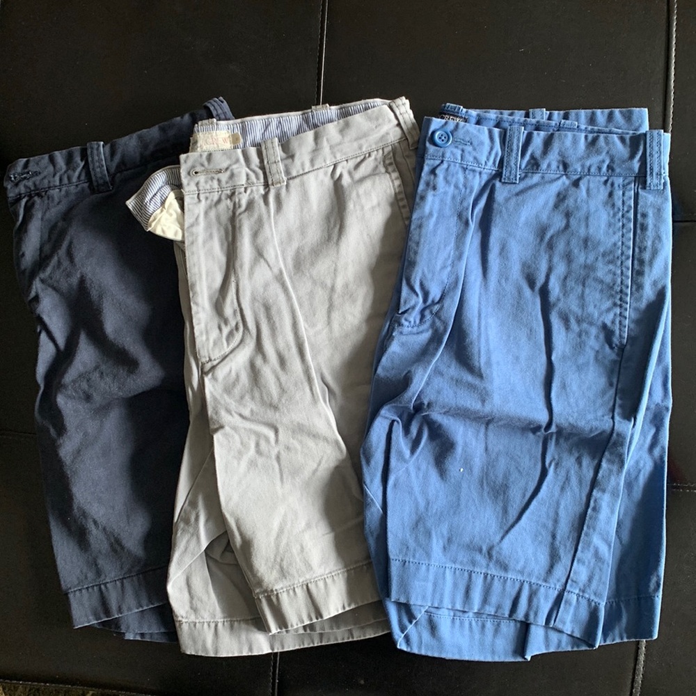 Set of 3 size 33 J. Crew Shorts